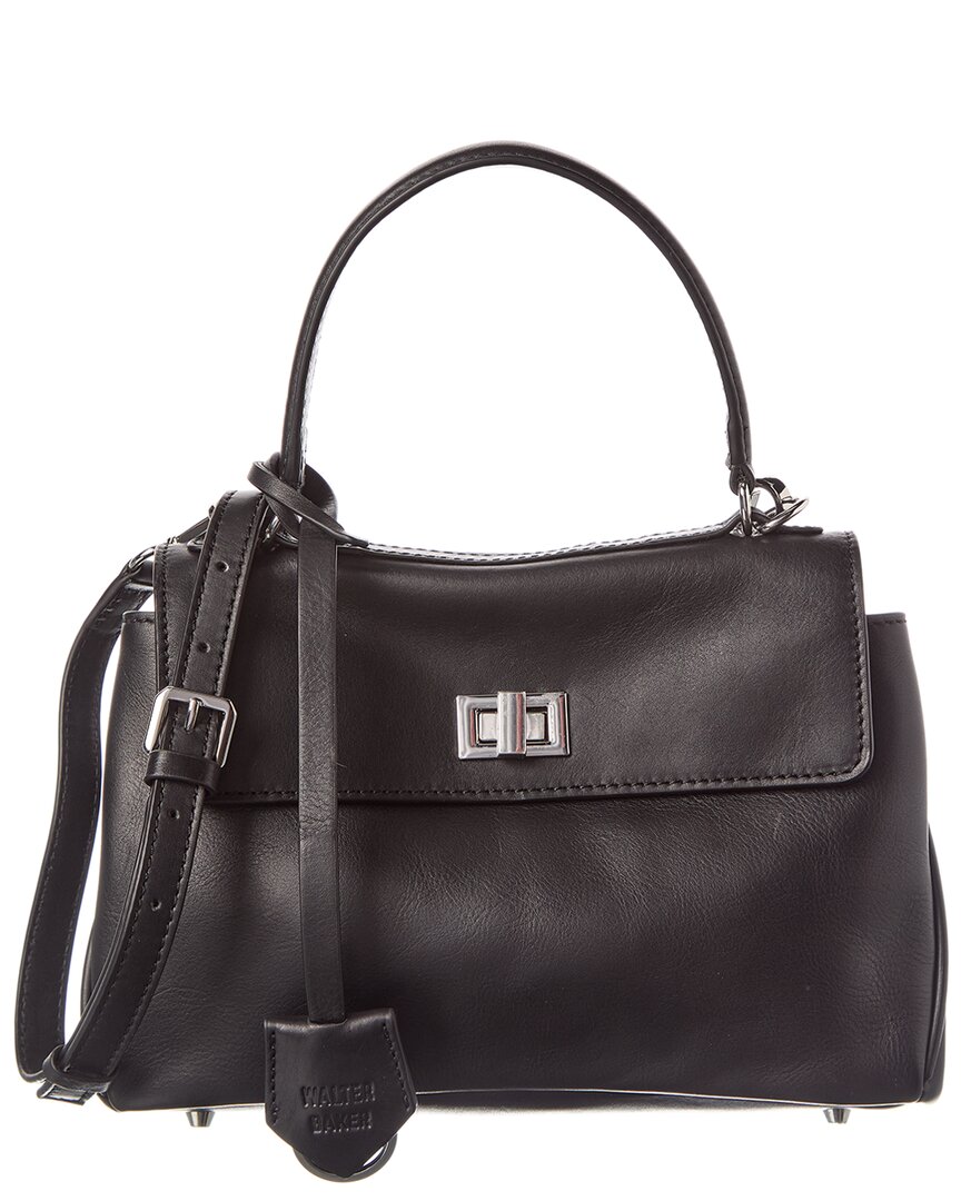 Walter Baker Billie Mini Leather Satchel In Black