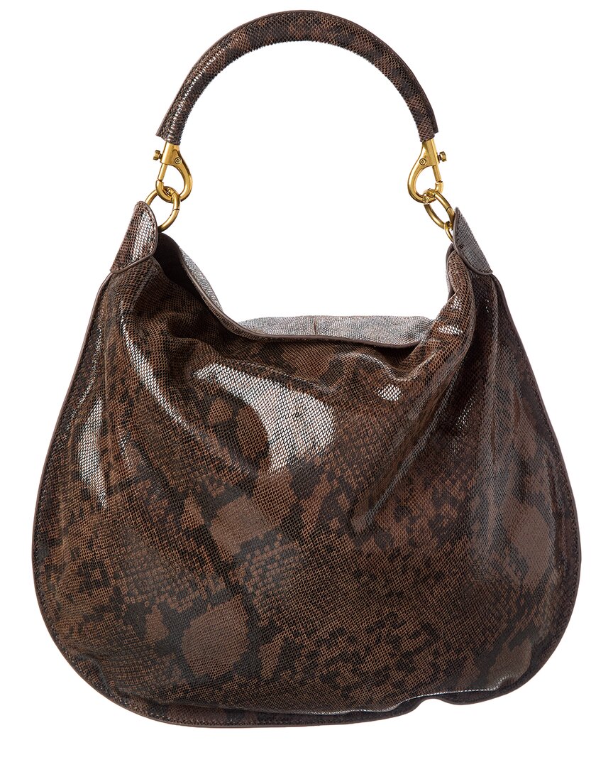 Walter Baker Myla Leather Hobo Bag In Brown