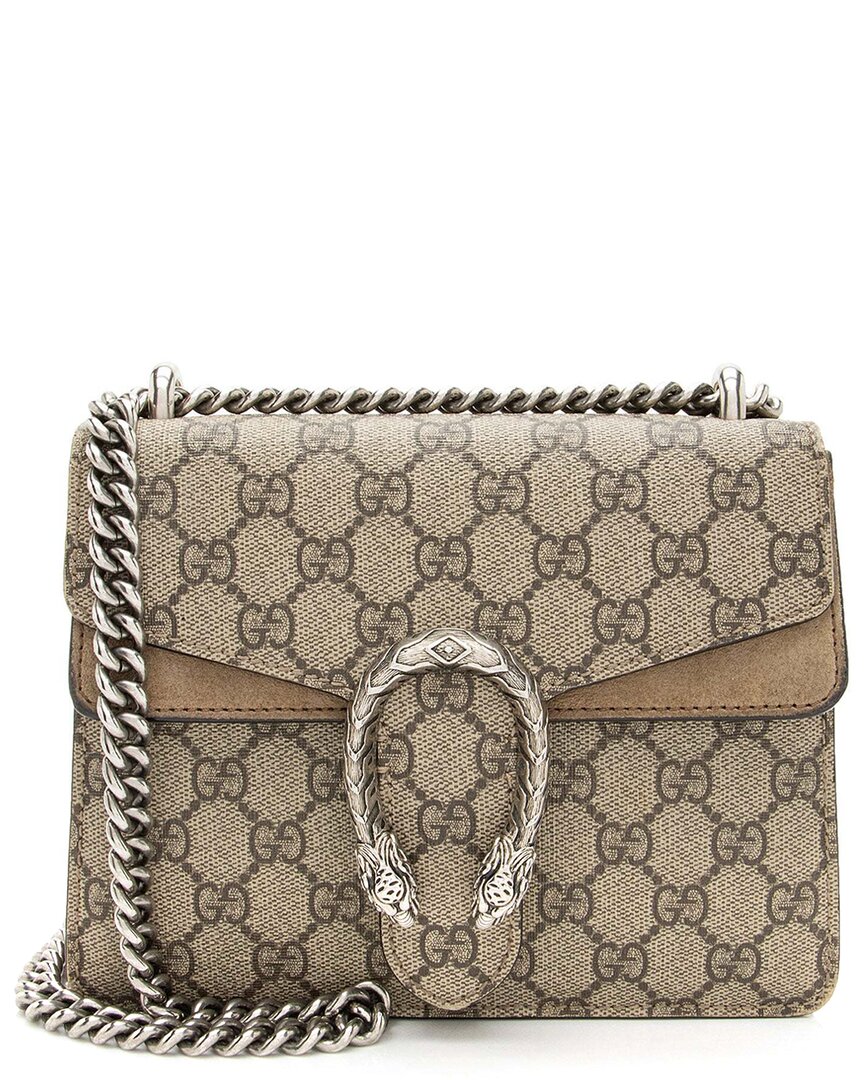 Gucci Beige Gg Supreme Canvas Dionysus Small Shoulder Bag (authentic Pre-  Loved)