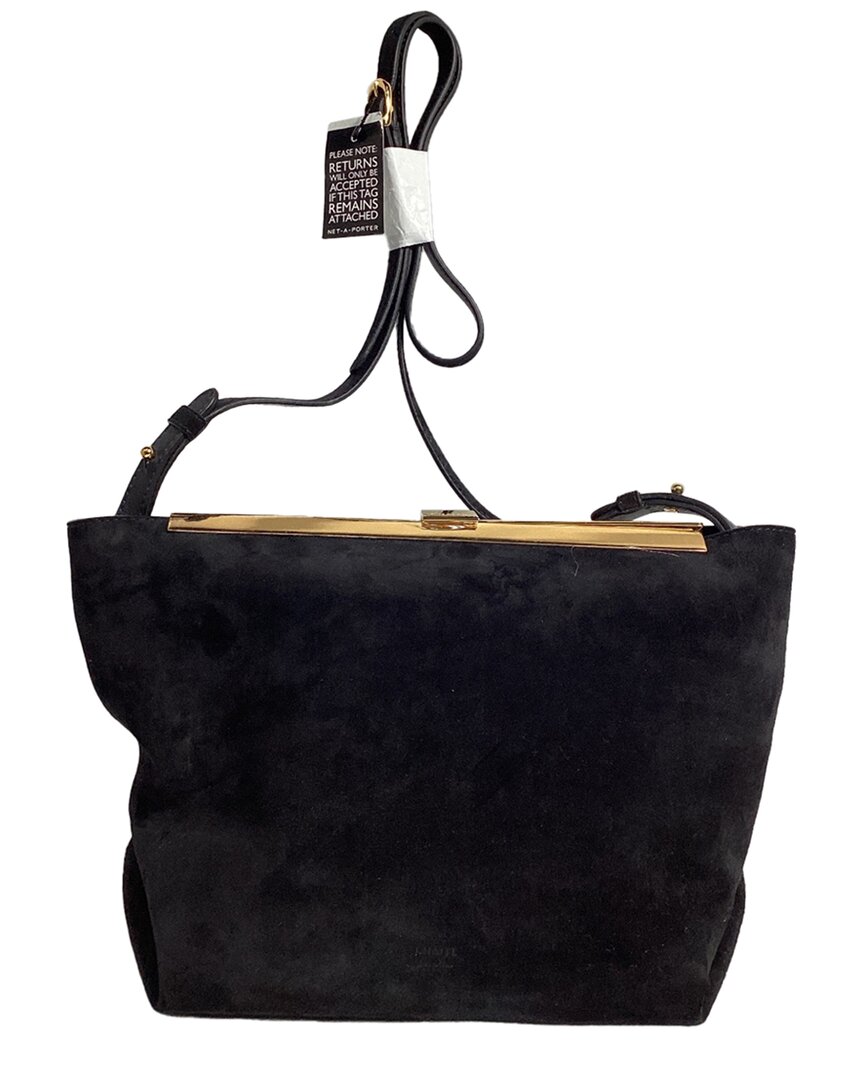Khaite Black Suede Augusta Crossbody (authentic Pre-loved)