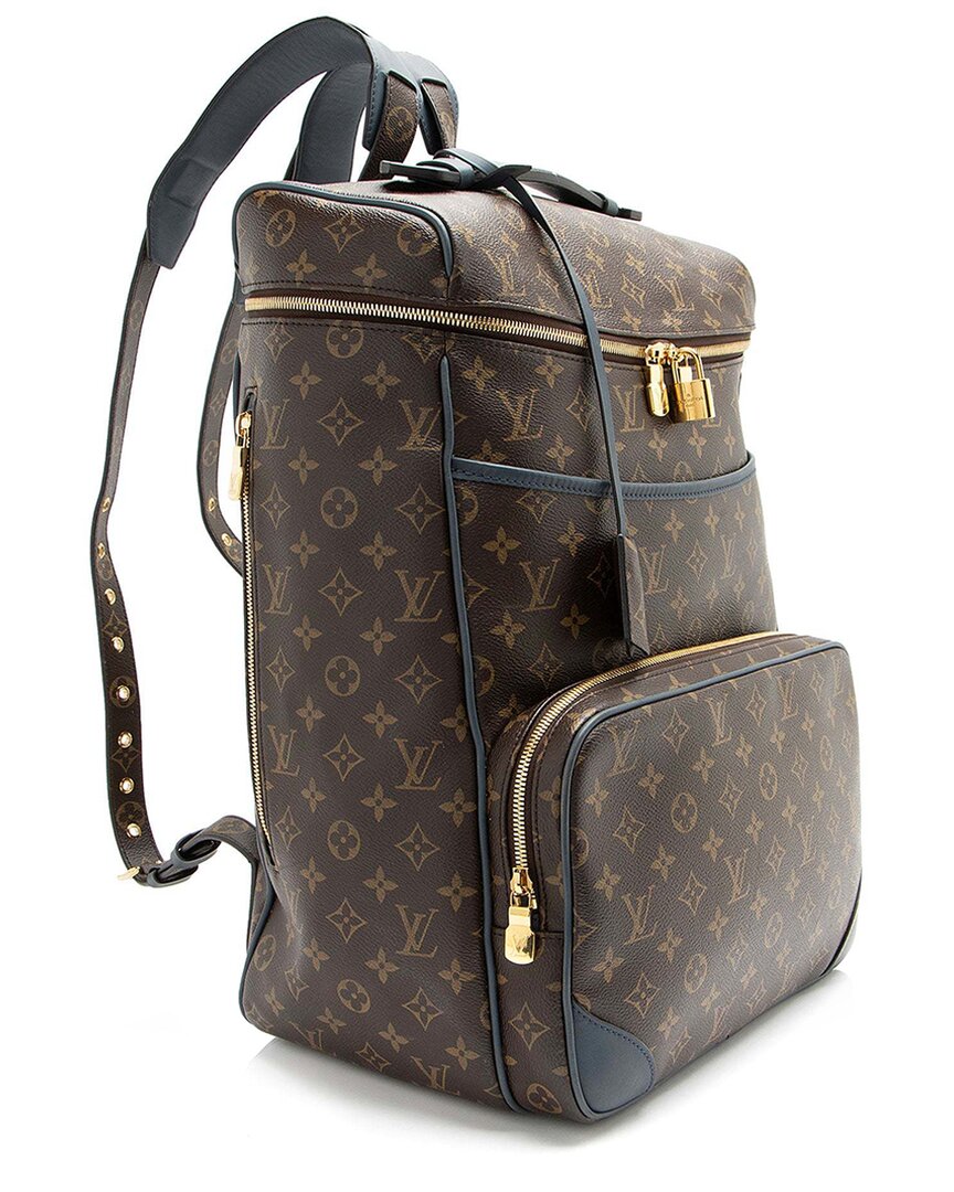 Pre-owned Louis Vuitton Blue Monogram Canvas Slate Backpack (authentic Pre-loved)