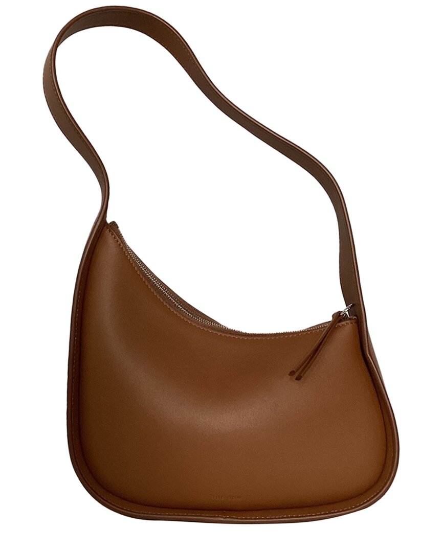 The Row Ochre Leather Half Moon Shoulder Bag (authentic Pre-loved)