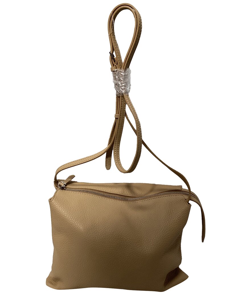 The Row Beige Leather Nu Twin Crossbody (authentic Pre-loved)