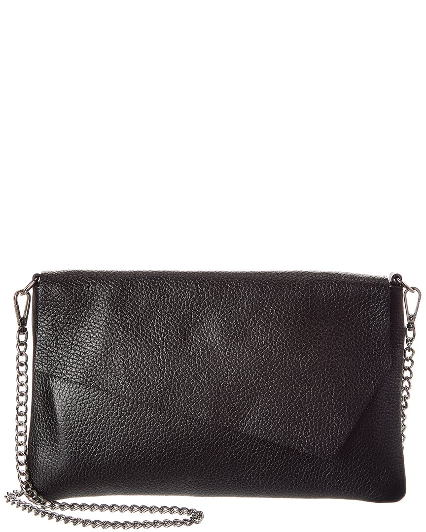 Italian Leather Crossbody In Black