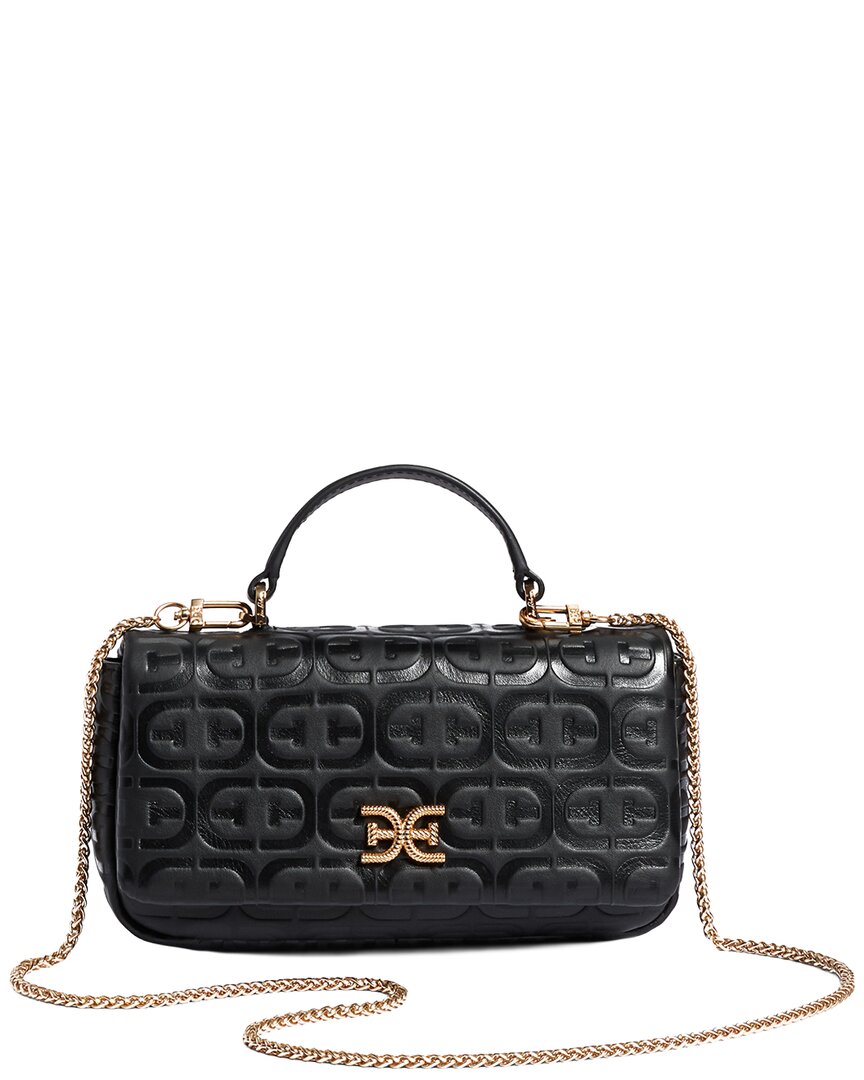 Sam Edelman Kia Leather Crossbody In Black