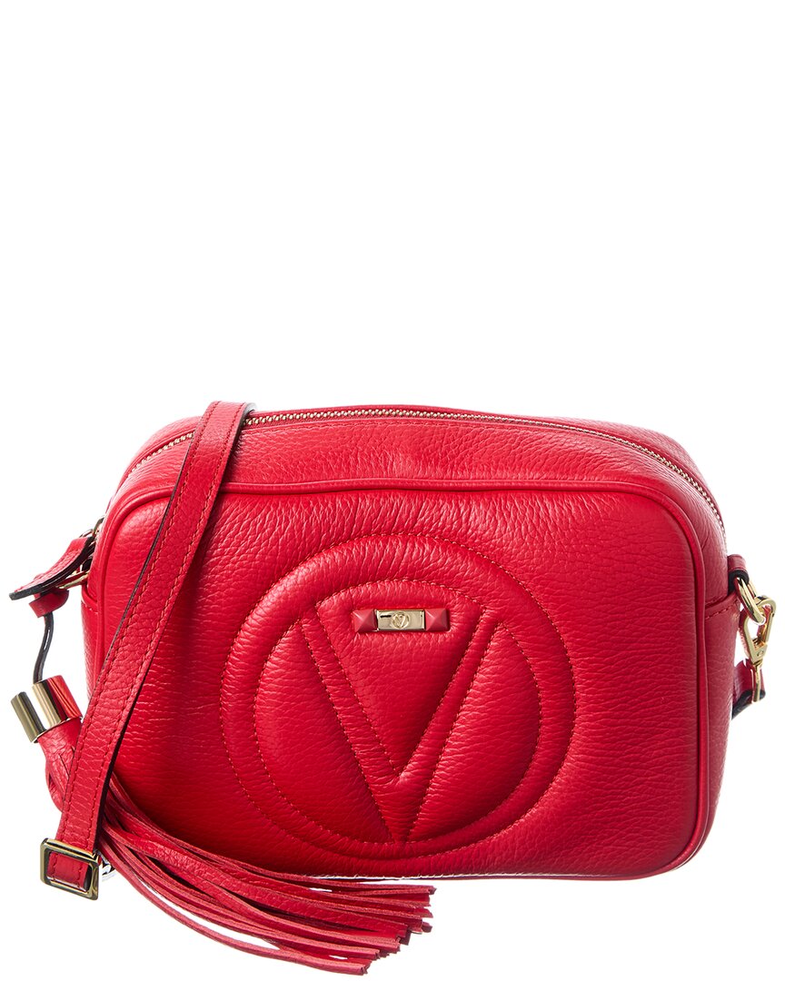 Valentino By Mario Valentino Mia Leather Crossbody In Red