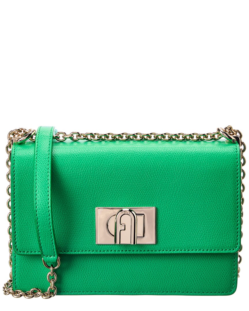 Furla 1927 Mini Leather Crossbody In Green