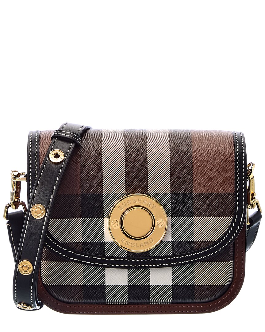 Vintage Burberry Leather Saddle Shoulder Bag