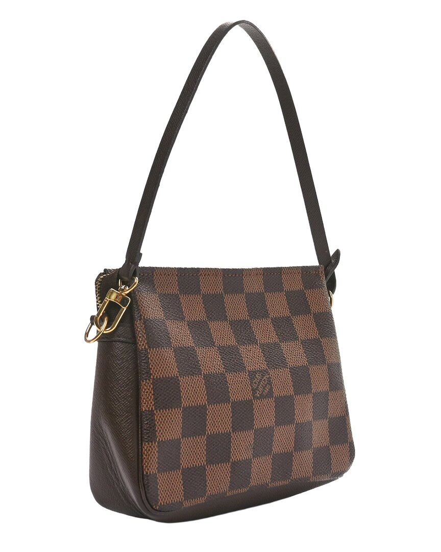 Pre-owned Louis Vuitton Brown Damier Ebene Coated Canvas Trousse Make-up (authentic Pre-  Loved)