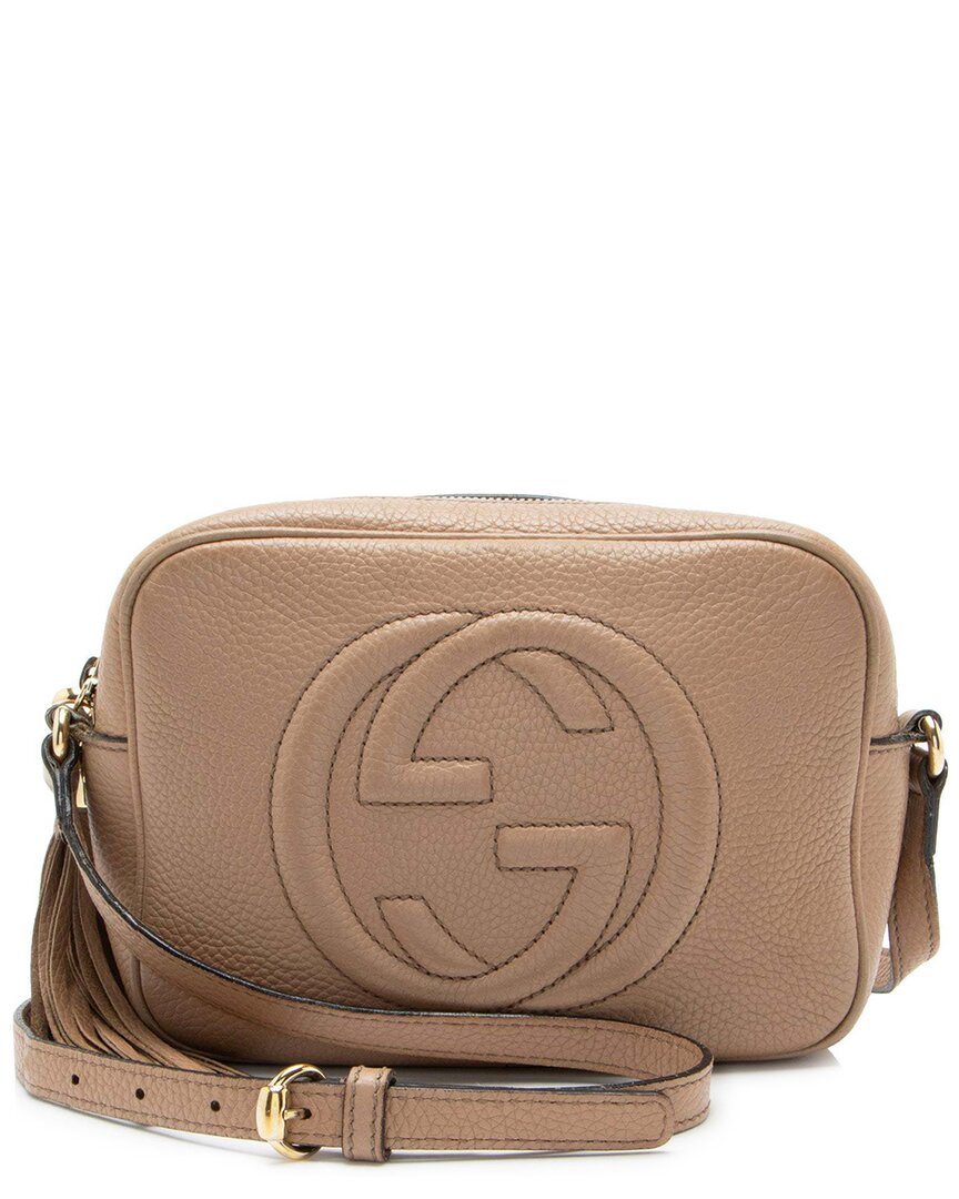 Gucci Brown Leather Soho Disco Bag (authentic Pre-loved) In Neutral
