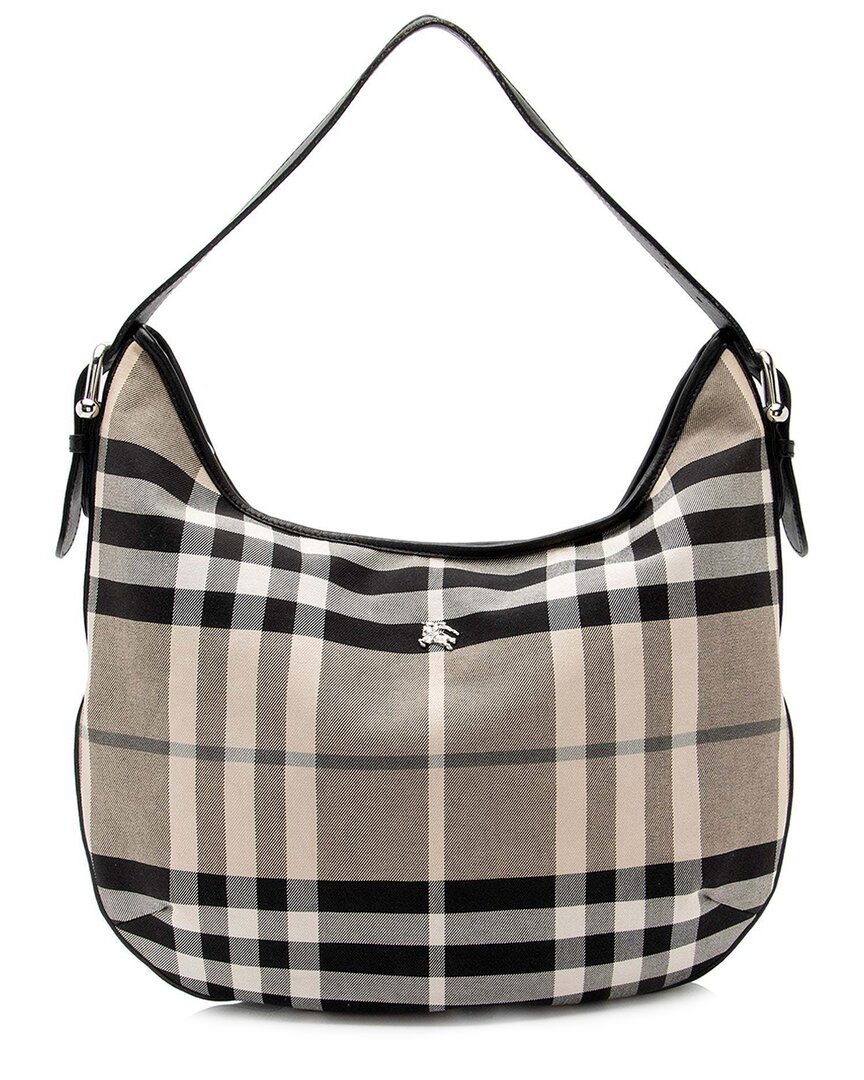 Burberry Beat Check Hobo (authentic Pre-loved)