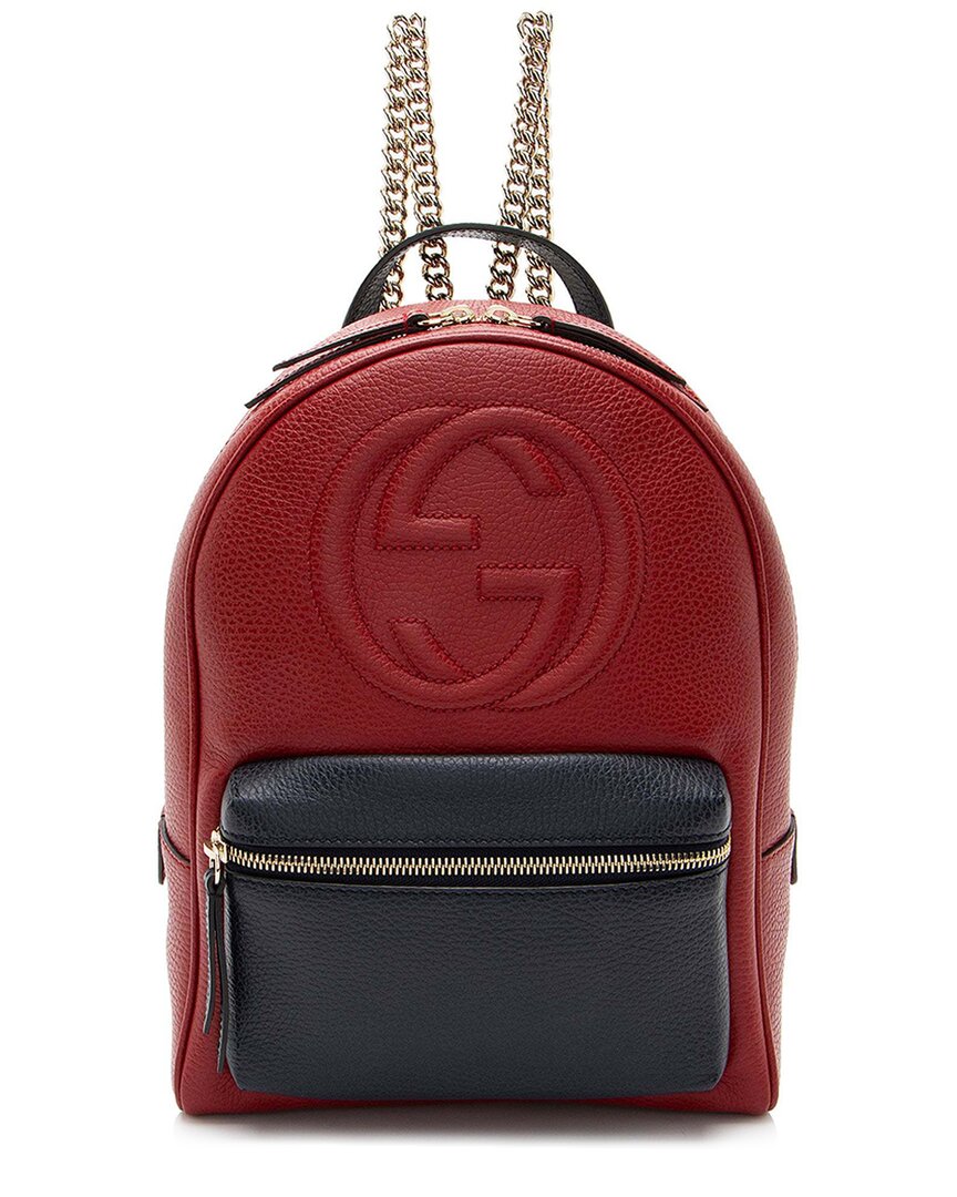 Gucci Leather Soho Chain Backpack (authentic Pre-loved)