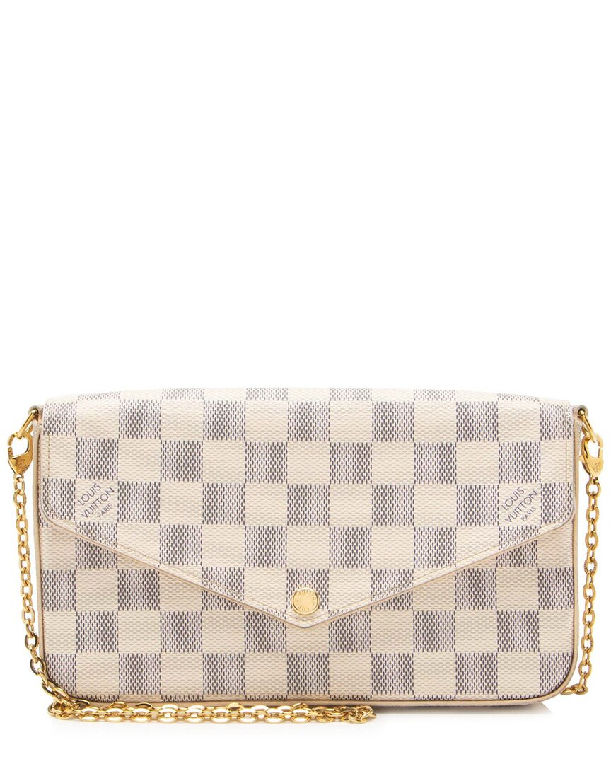 Pre-owned Louis Vuitton Damier Azur Felicie Pochette  (authentic Pre-loved)