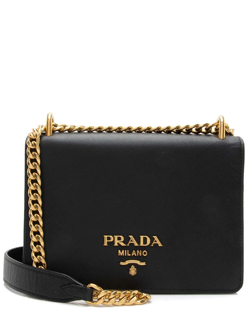 Prada Saffiano Leather Chain Mini Shoulder Bag (authentic Pre-loved)