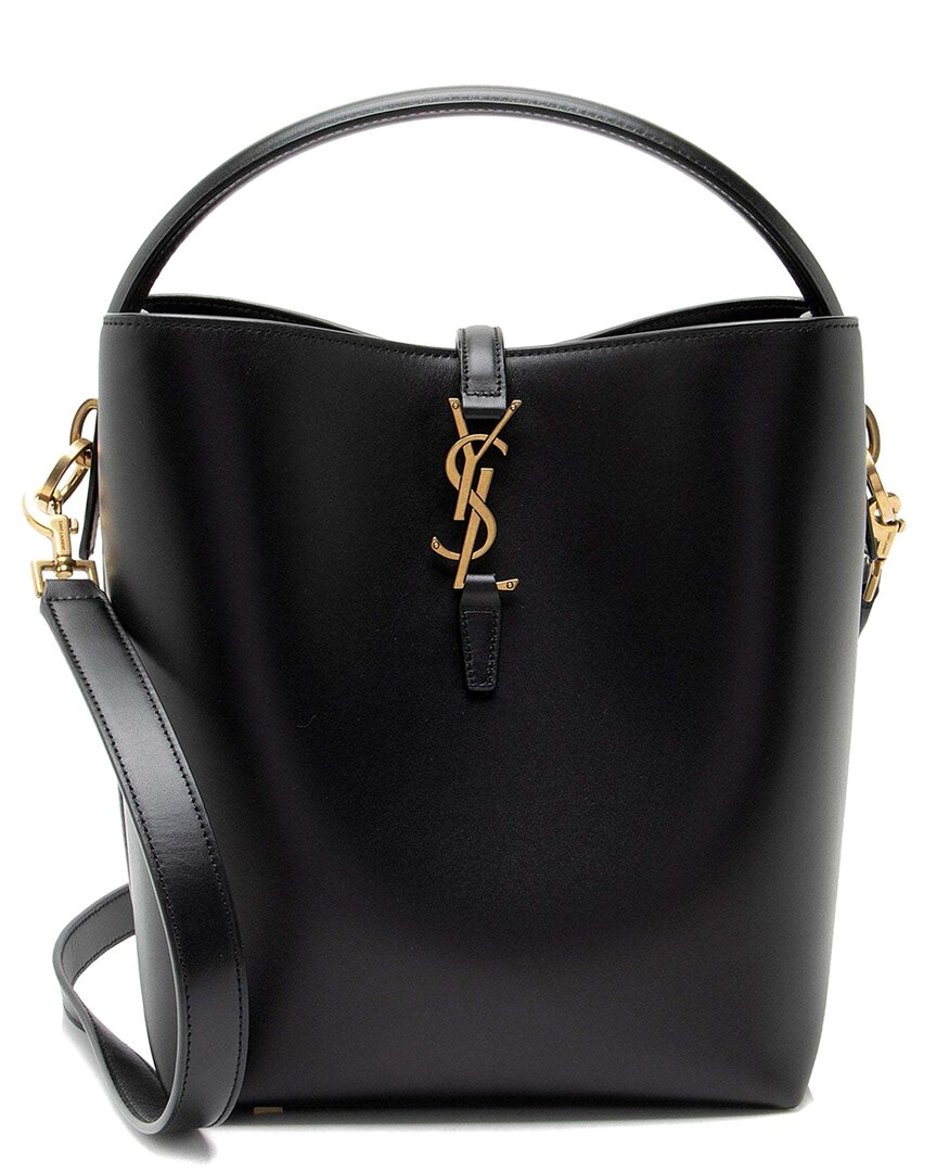 Saint Laurent Calfskin Monogram Le 37 Bucket Bag (authentic Pre-loved)