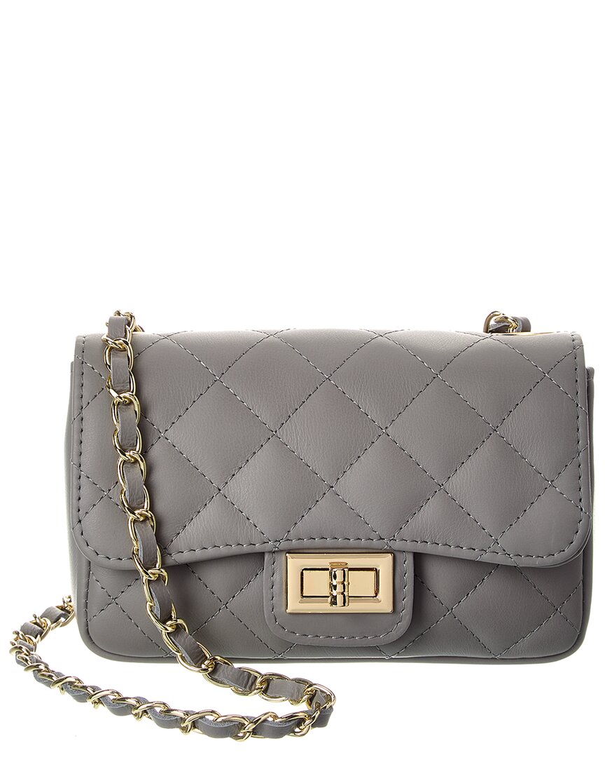 Persaman New York Cynthia Quilted Leather Crossbody Women's Black