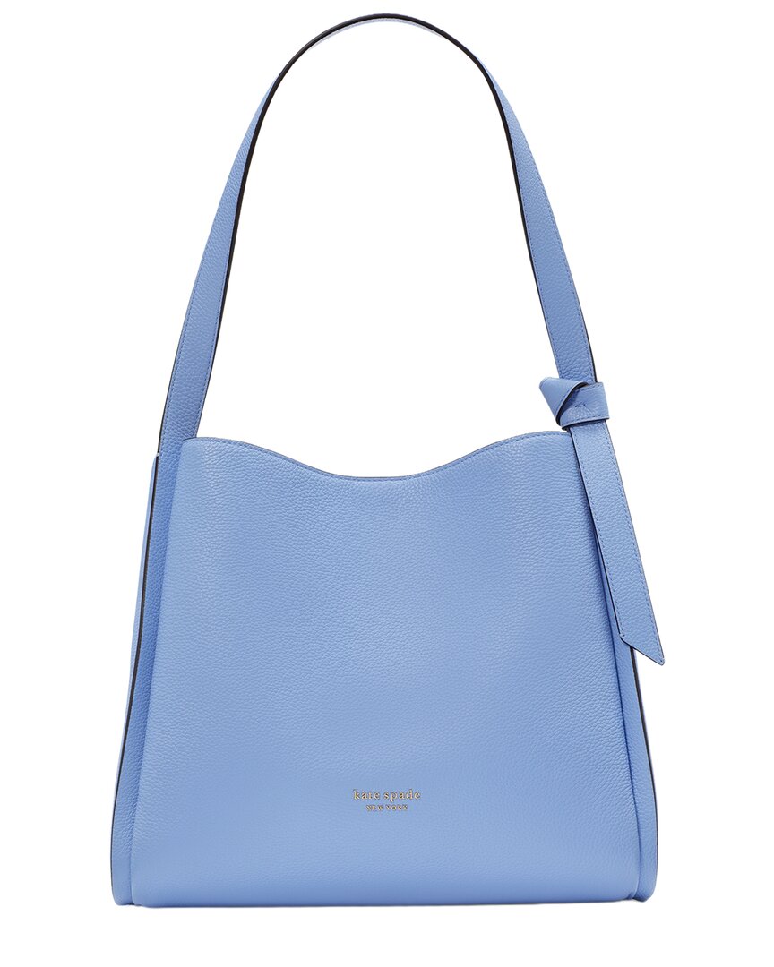 Kate Spade New York Knott Large Leather Shoulder Bag In Blue