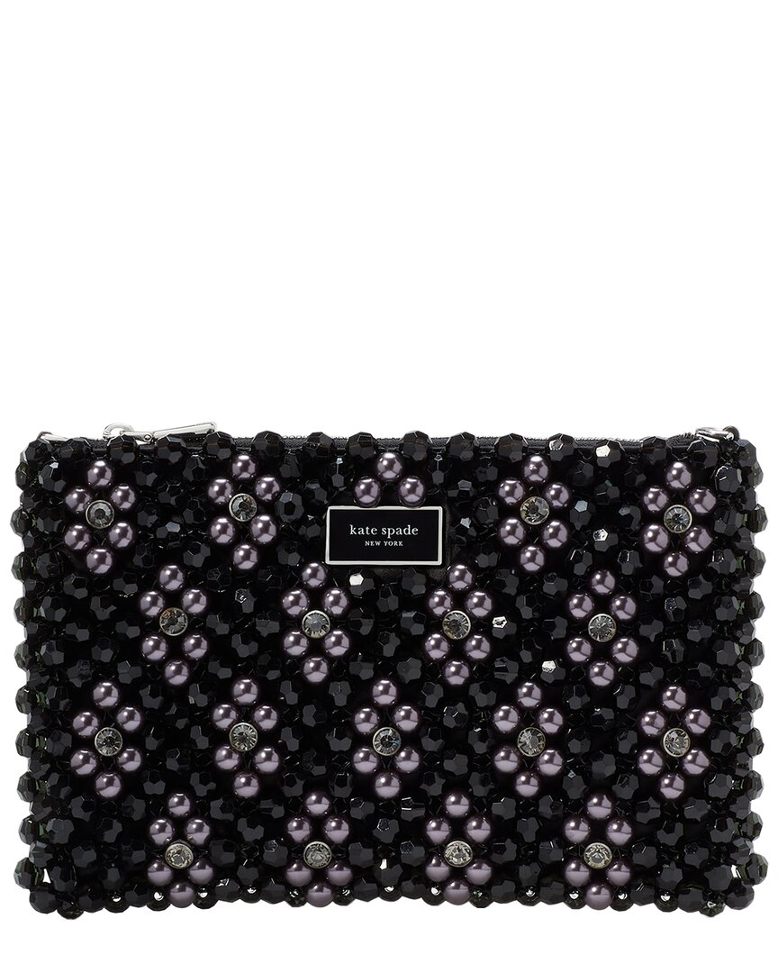 Kate Spade New York Purl Flower Beaded Mini Satin Shoulder Bag In Multi