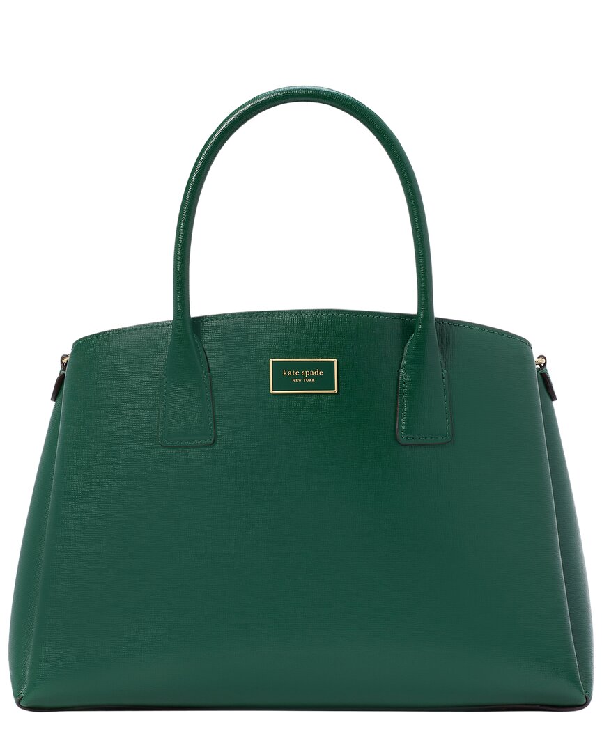 Kate Spade New York Serena Leather Satchel In Green