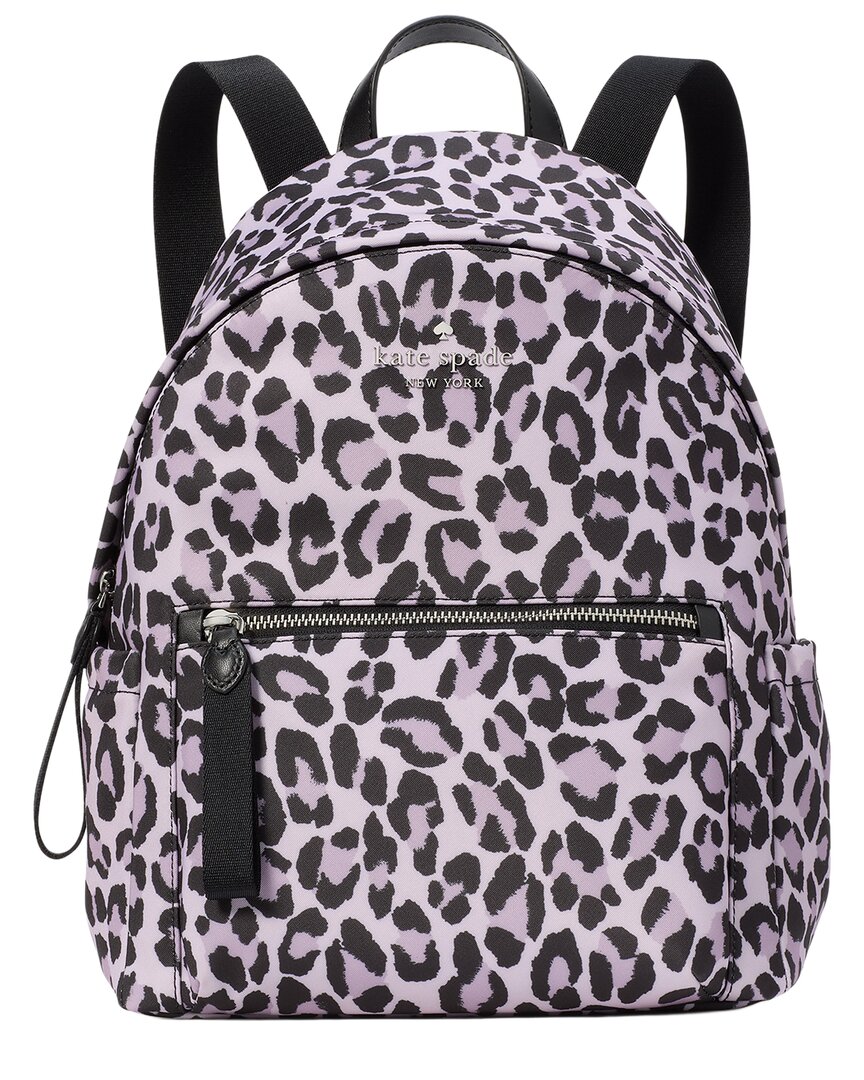 Kate Spade New York Chelsea Spotted Leopard Medium Nylon Backpack In Multi