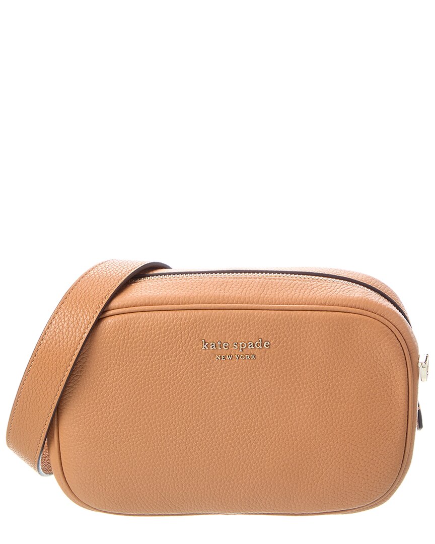 Kate Spade New York Astrid Pebbled Leather Medium Camera Bag In Orange