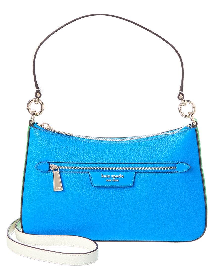 Kate Spade New York Hudson Colorblocked Convertible Leather Crossbody In Blue