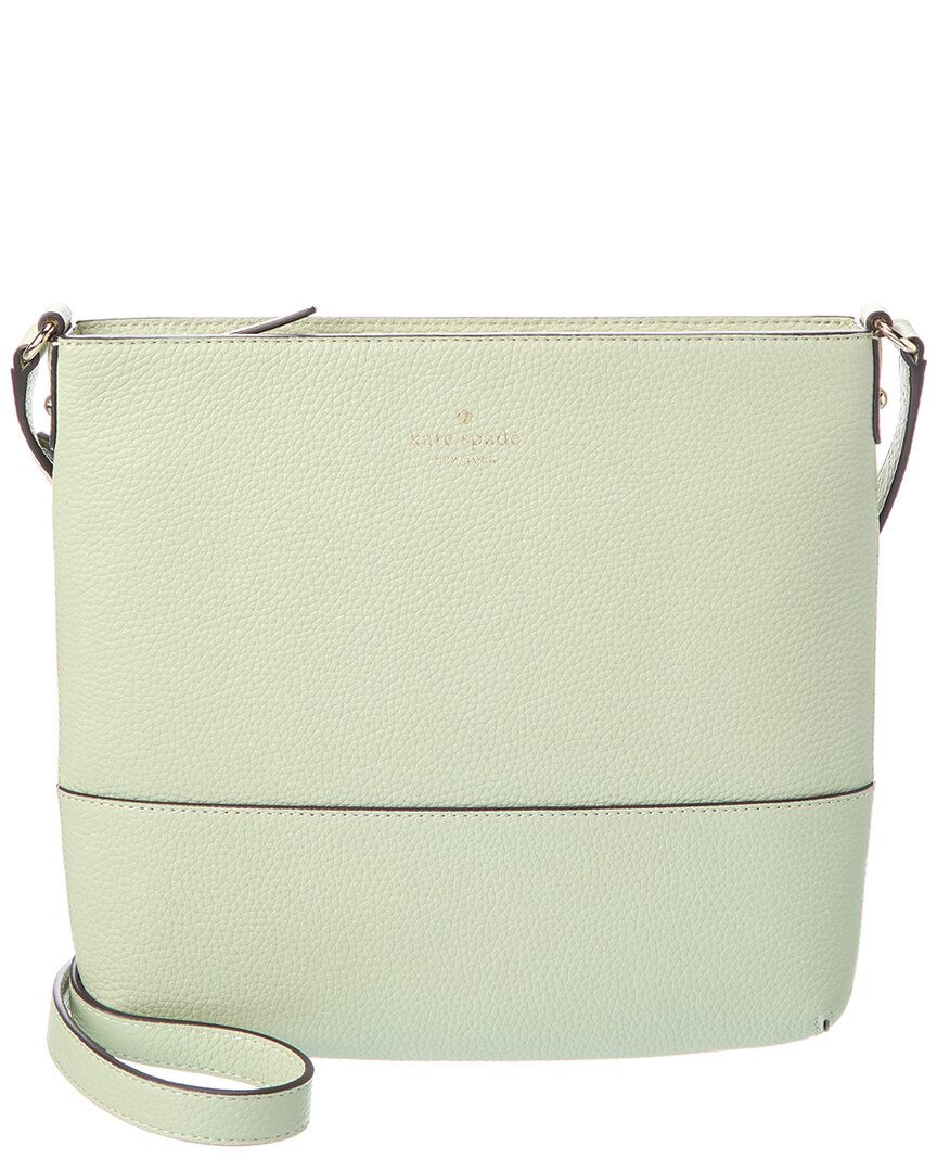 Kate Spade New York Southport Avenue Cora Leather Crossbody In Green