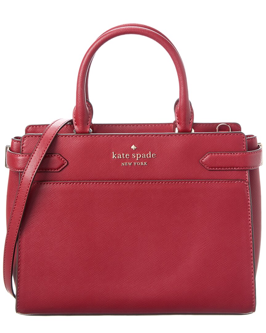 Kate Spade New York Staci Medium Leather Satchel In Red