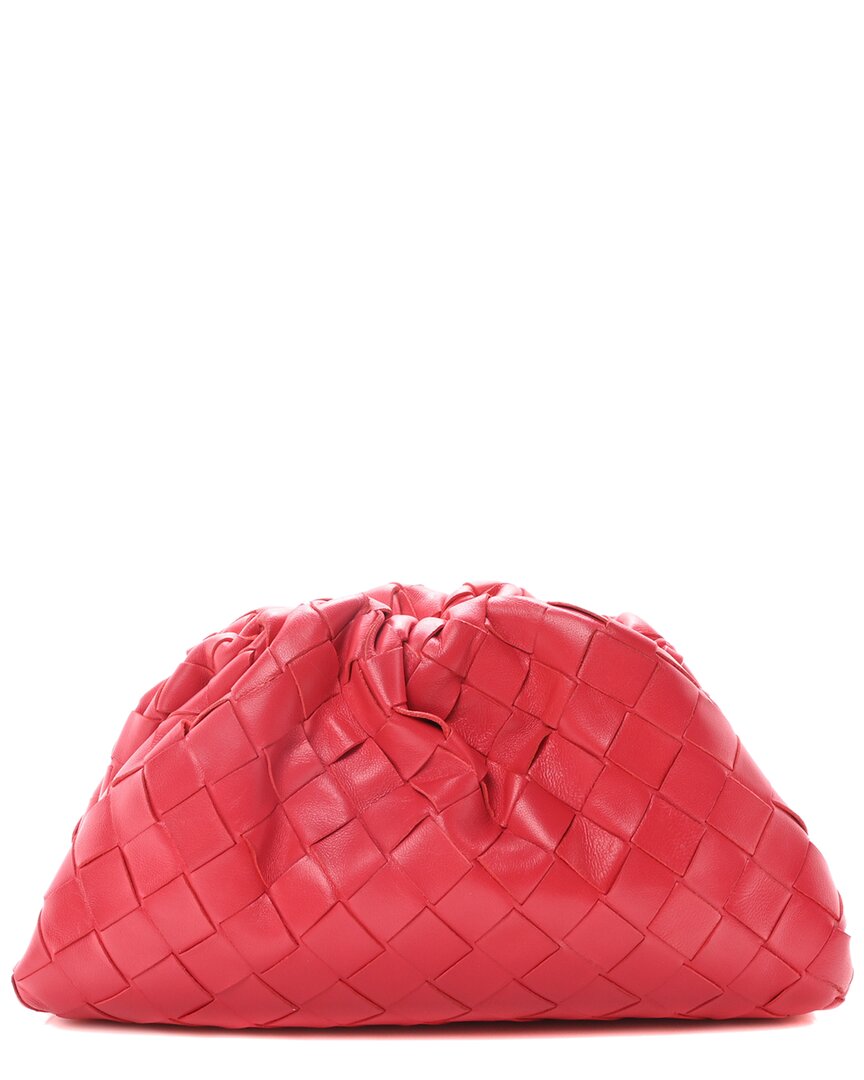 Bottega Veneta Rosa Shock Intrecciato Leather The Mini Pouch (authentic Pre-  Loved)