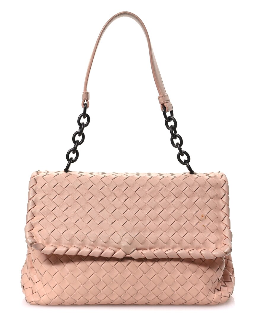 Bottega Veneta Petale Intrecciato Leather Small Olimpia Shoulder Bag  (authentic Pre-loved)