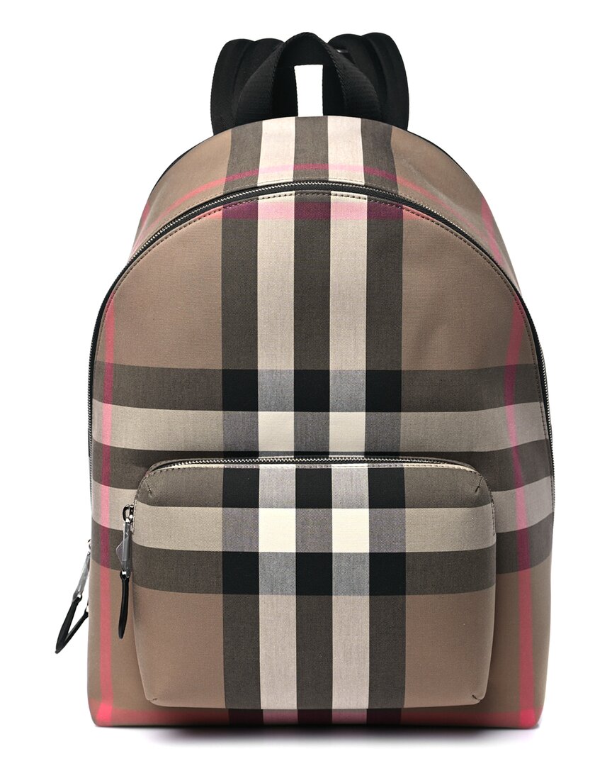 Burberry Brown Ip Check Jeff Backpack (authentic Pre-loved)