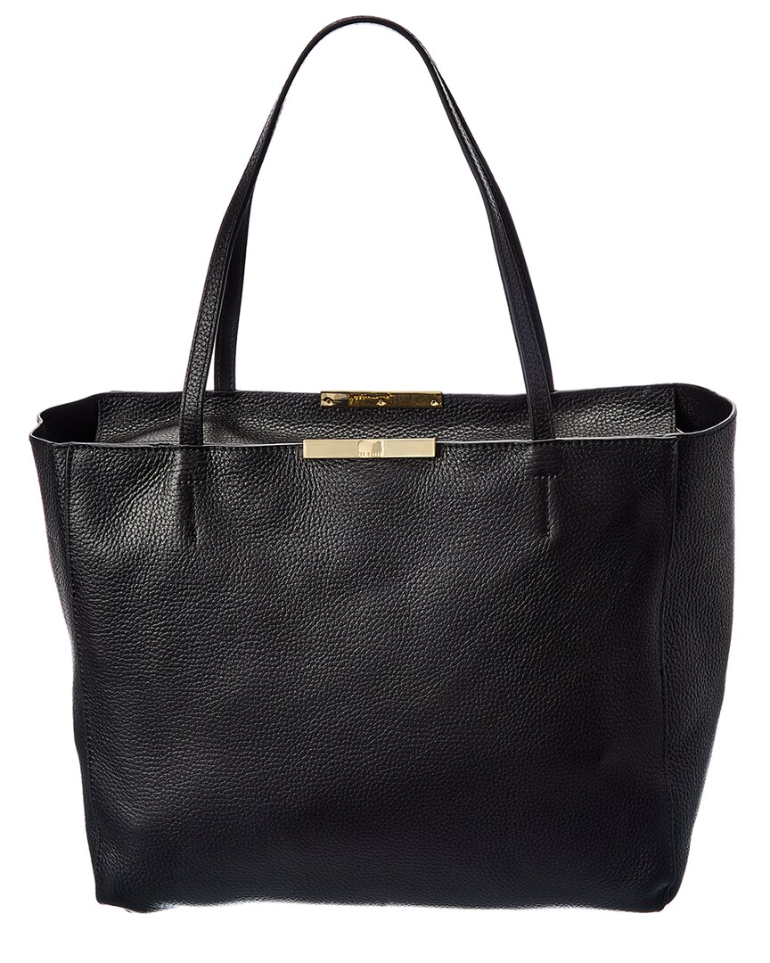 Ted Baker Clarkia Leather Shopper Tote In Black | ModeSens