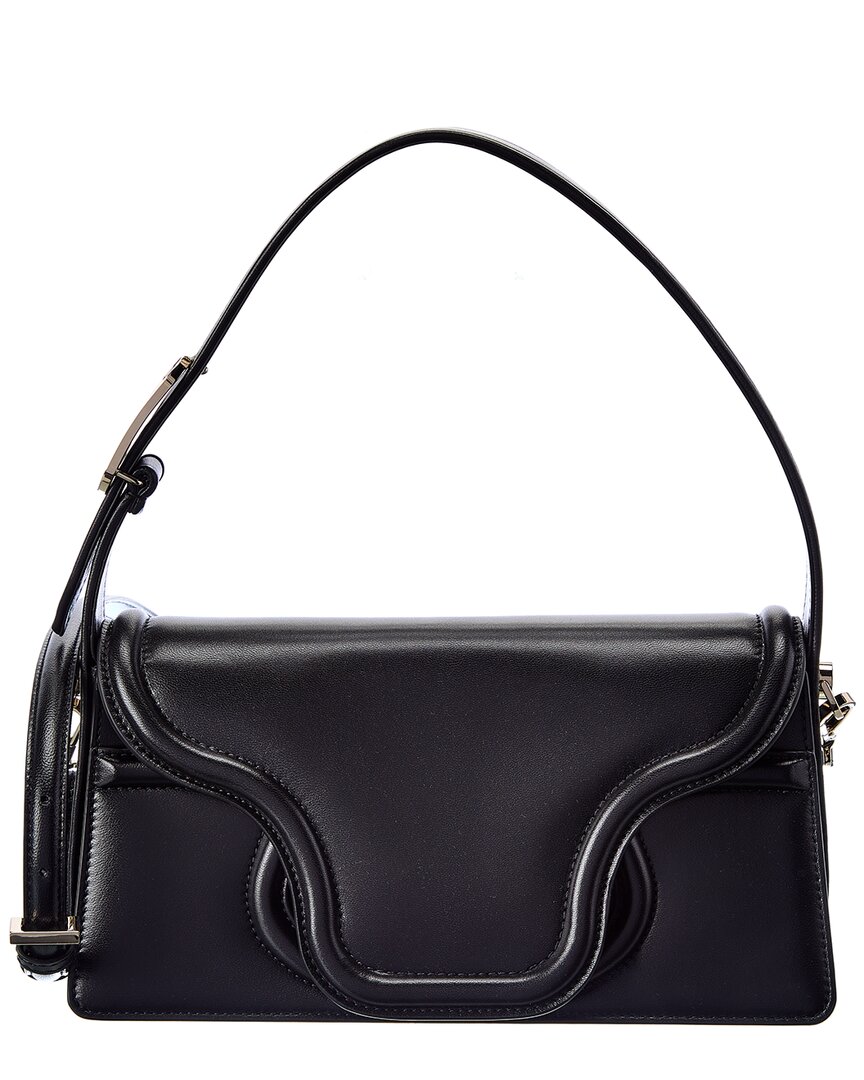 Shop Valentino Toile Iconographe Le Grand Deuxieme Leather Shoulder Bag In Black