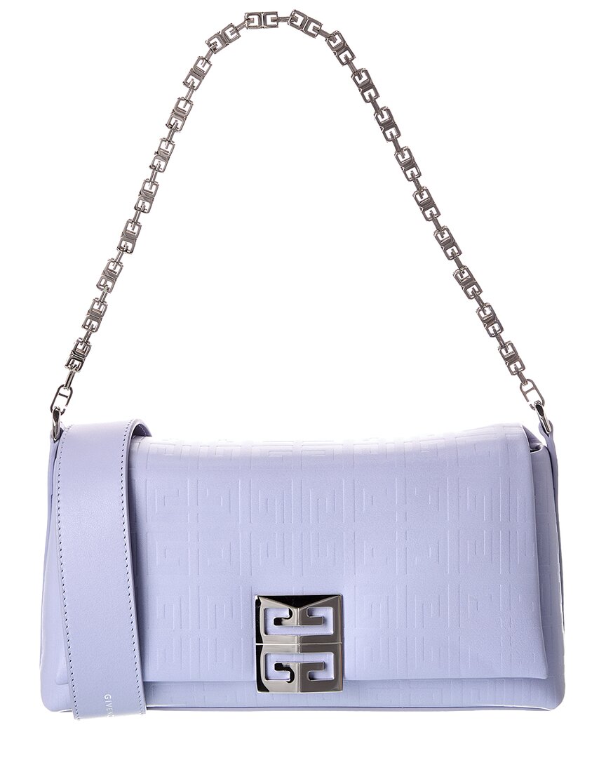 Givenchy 4g Small Leather Shoulder Bag In Blue