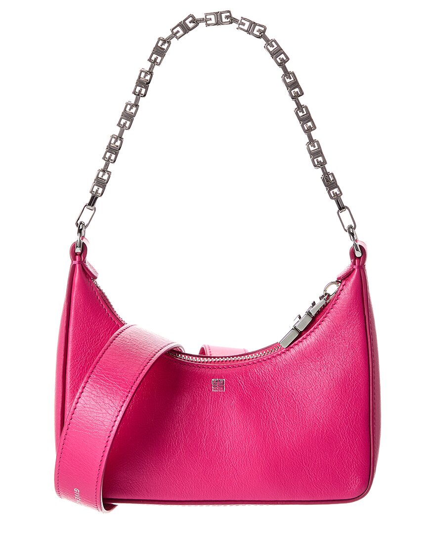 Givenchy Moon Cut Out Mini Leather Crossbody In Pink