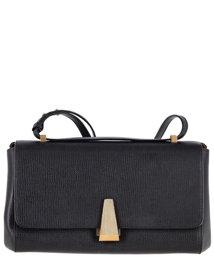 Bottega Veneta Black Calfskin Leather The Angle Bag (authentic Pre-loved) In Black