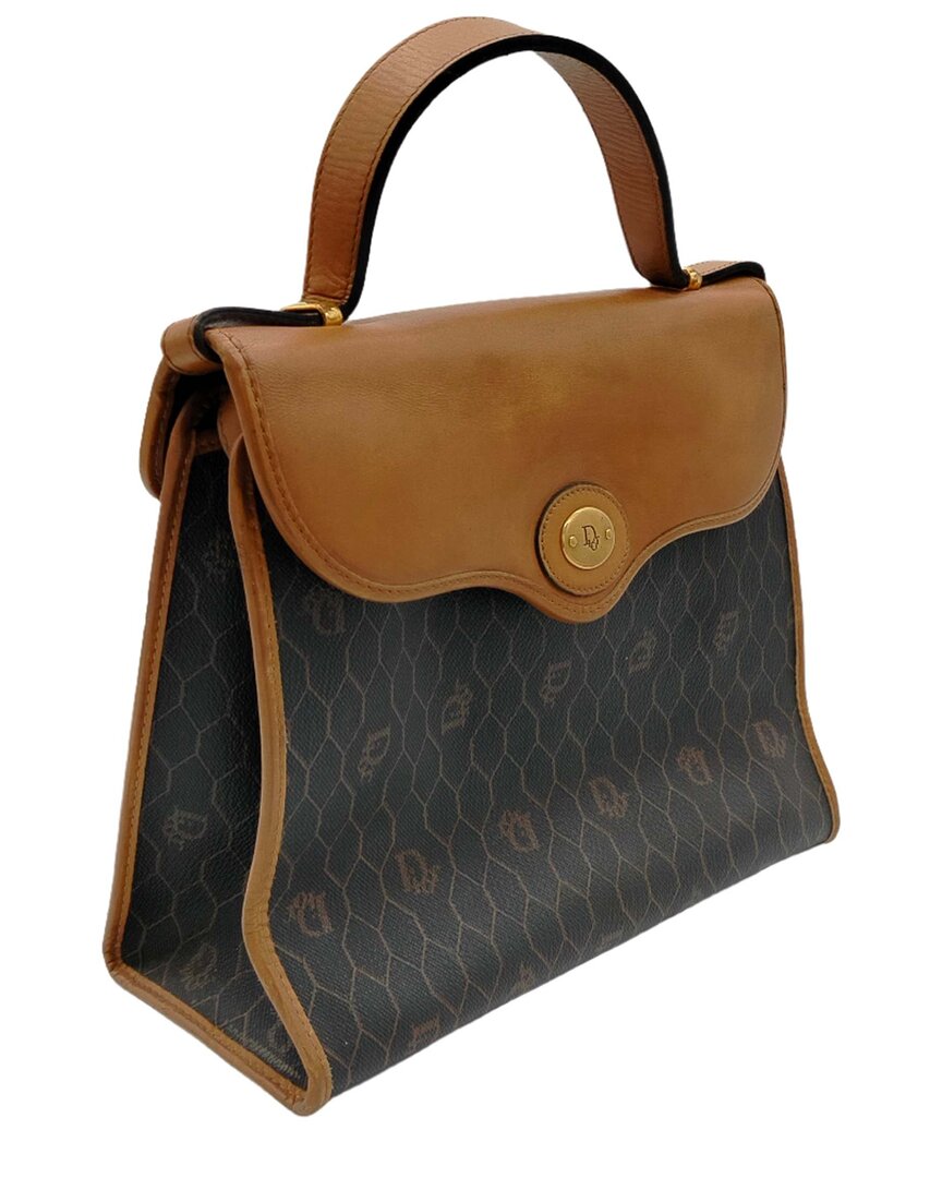Dior Brown Canvas Crossbody By Mark Bohan (authentic Pre-loved) In Black
