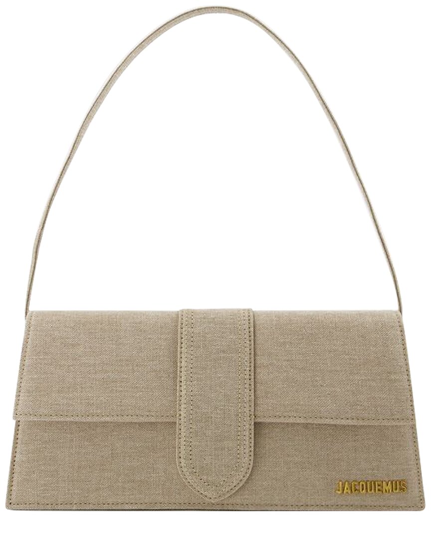 Jacquemus Beige Linen Le Bambino Long Bag