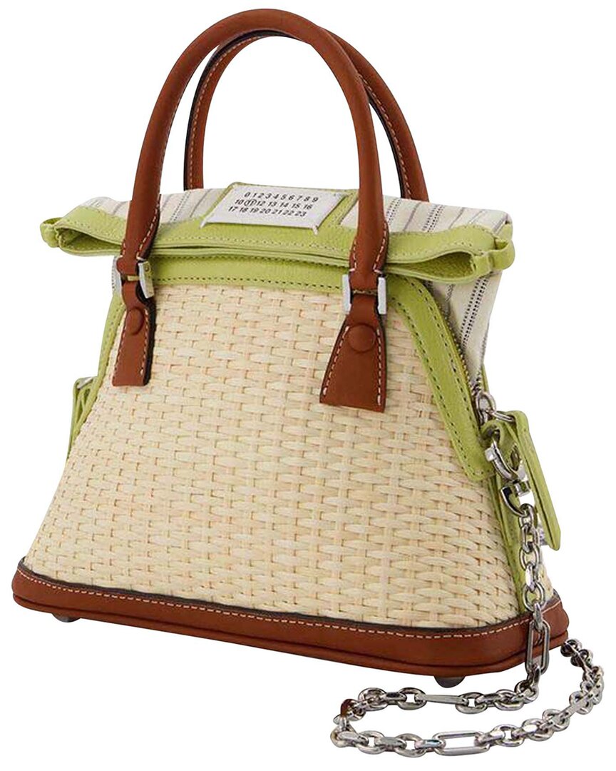 Maison Margiela Yellow Others 5ac Classique Micro Handbag In Multi