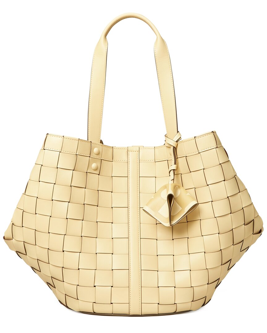 Tory Burch Sete Leather Tote In Nocolor