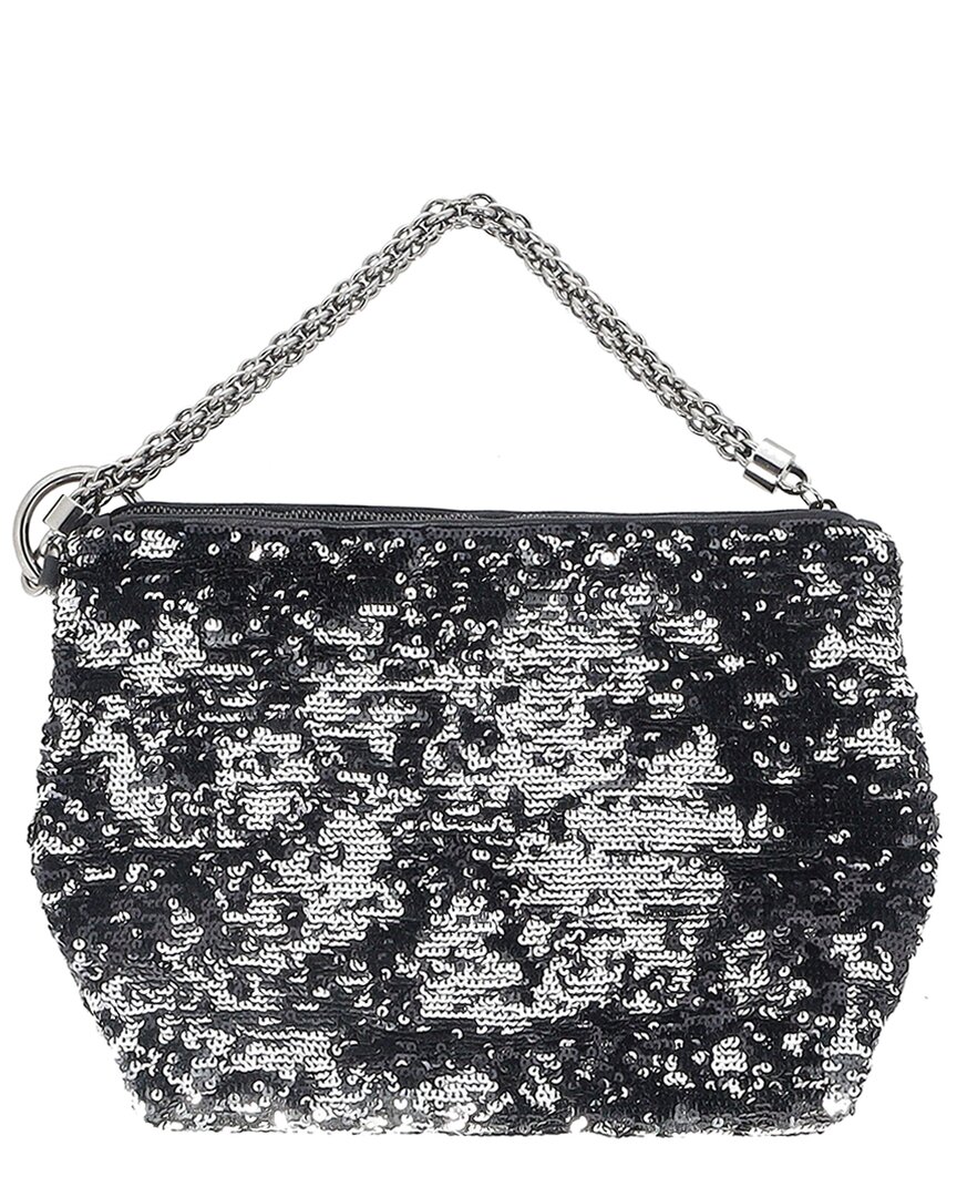 Jimmy Choo Black Sequin Medium Callie Clutch Bag (authentic Pre-loved)