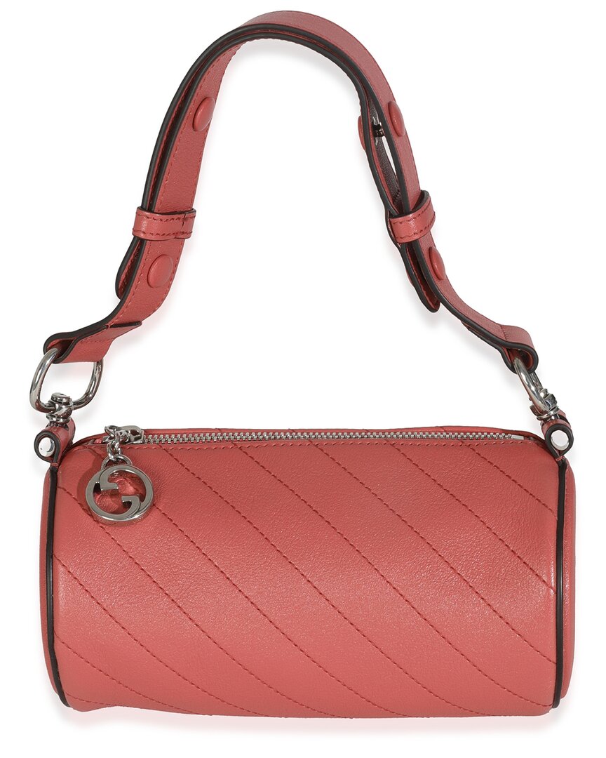 Gucci Blondie Mini Leather Shoulder Bag In Pink