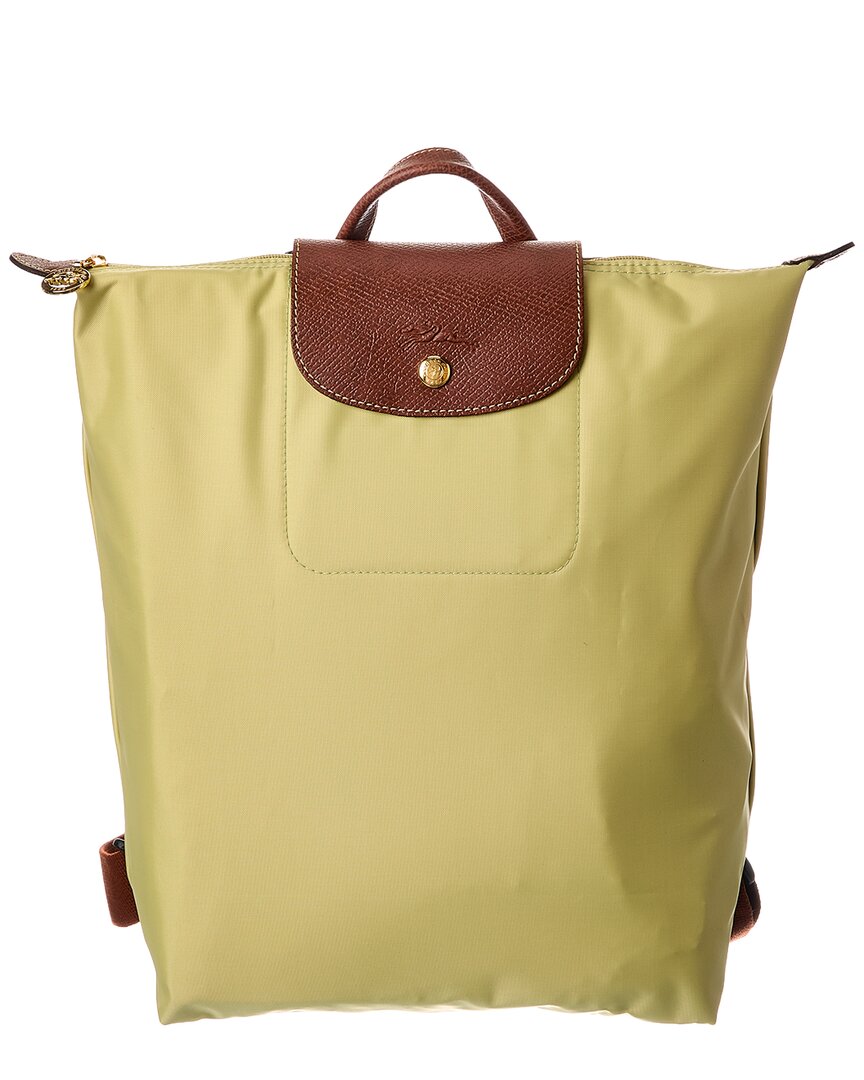 Longchamp Le Pliage Original Medium Canvas Backpack In Green