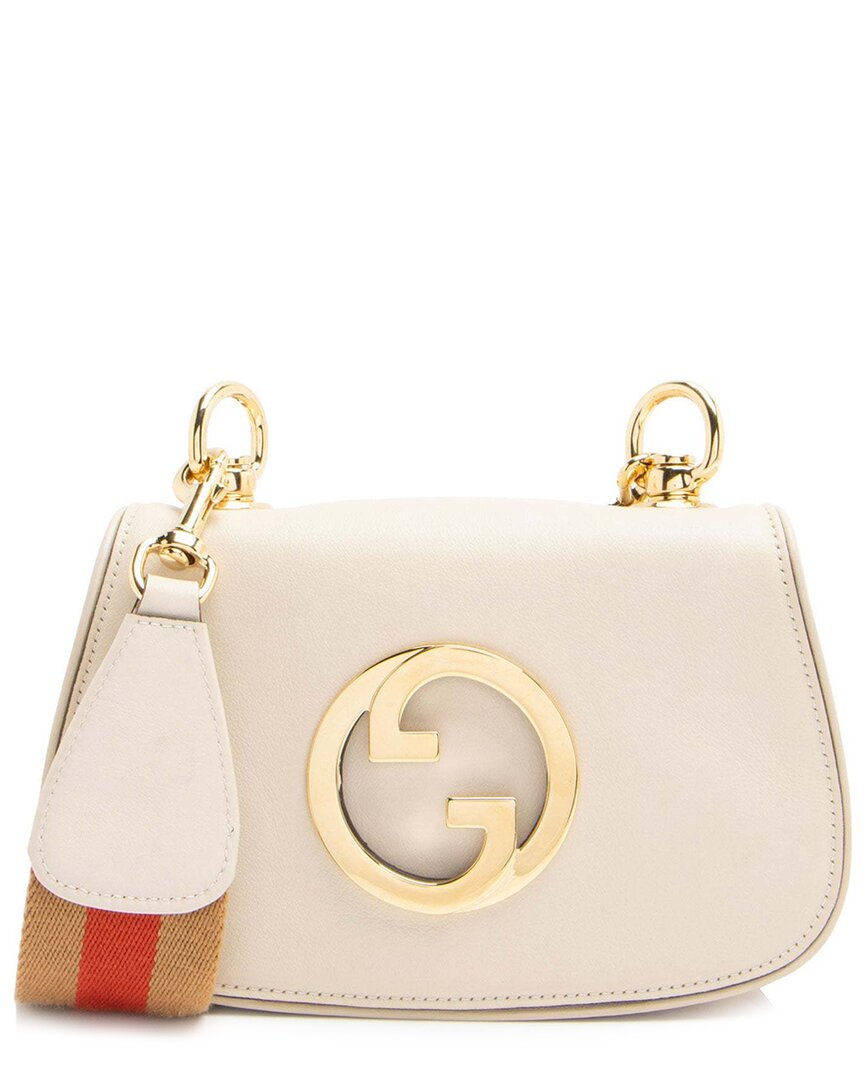 Gucci Leather Blondie Mini Shoulder Bag (authentic Pre-loved) In Neutral