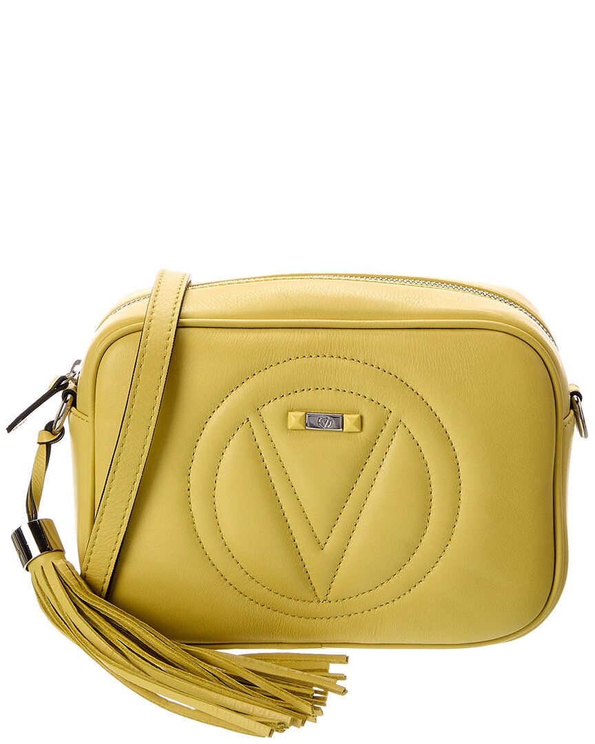 Valentino By Mario Valentino Mia Signature Leather Crossbody In Yellow