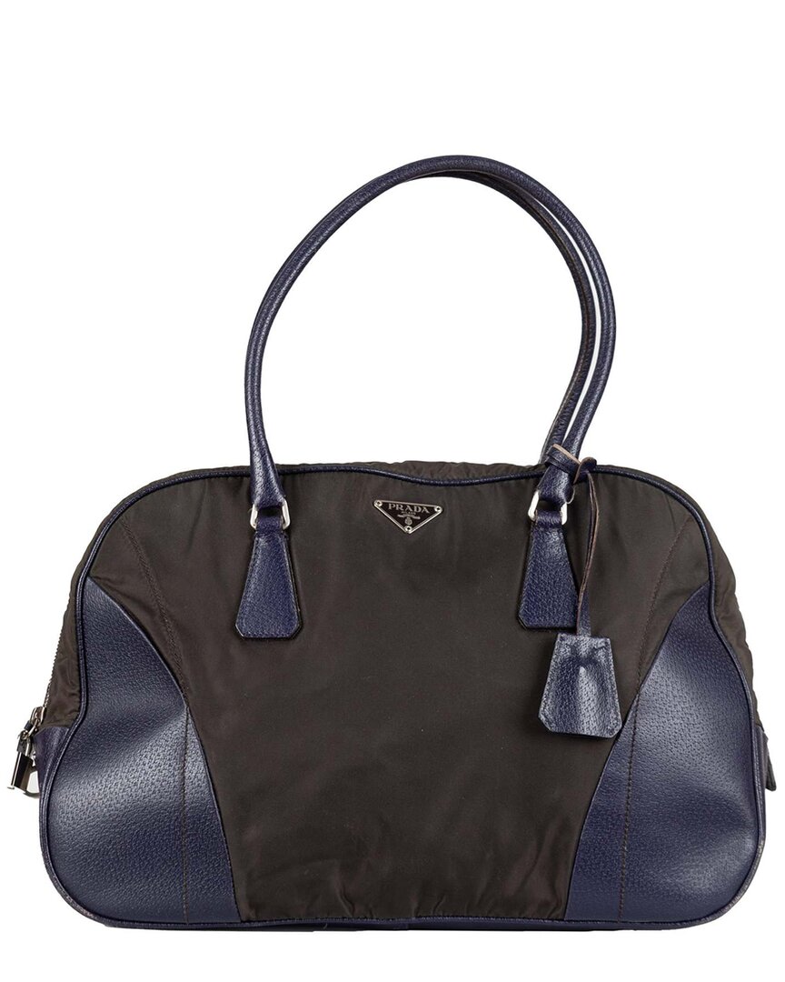 Prada Cotton Bowling Handbag (authentic Pre-loved)