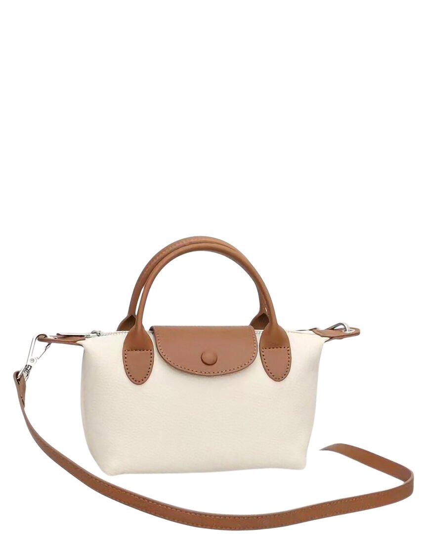 Bella Desert Leather Crossbody In White