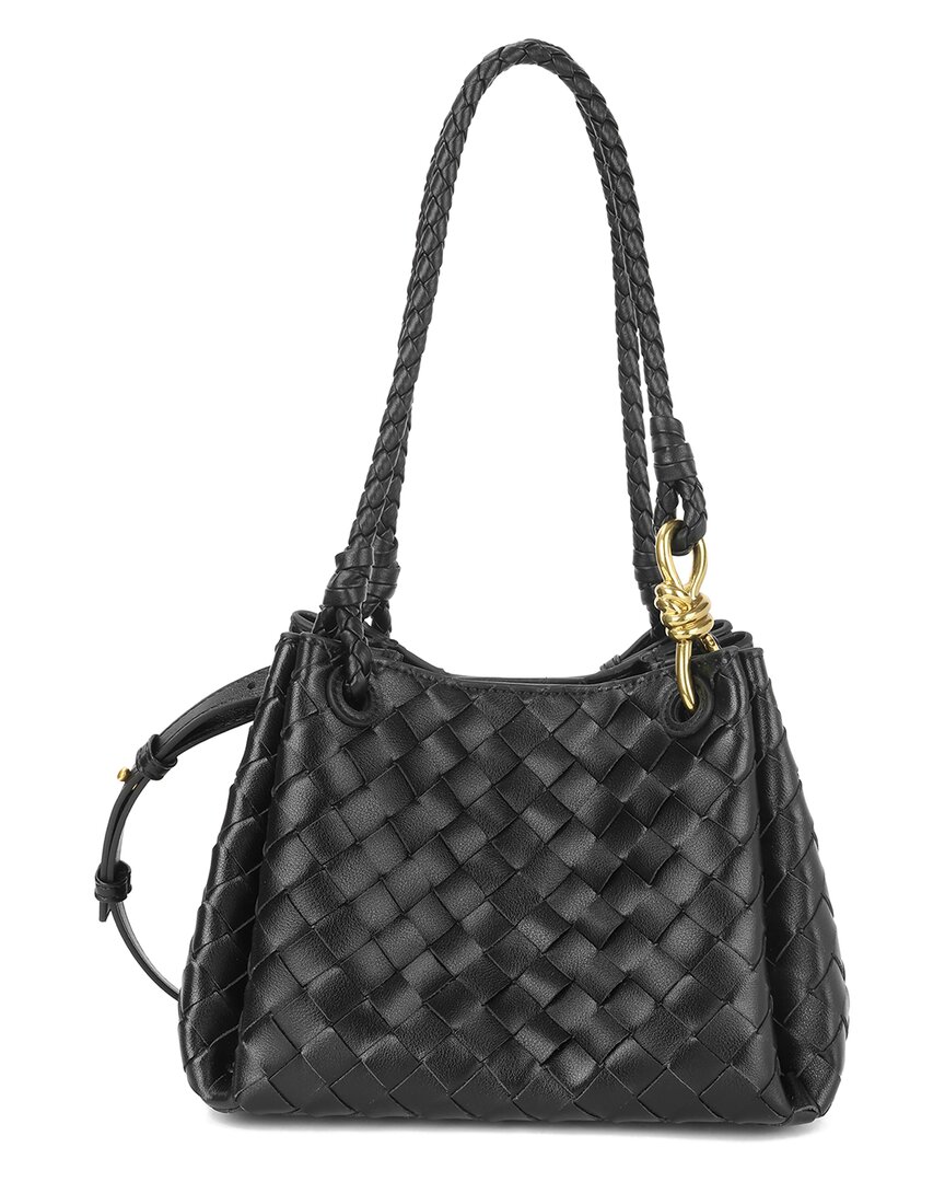 Tiffany & Fred Paris Hand-Woven Leather Shoulder Bag