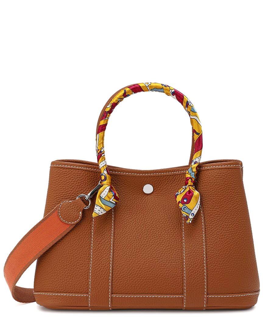 Tiffany & Fred Top-grain Leather Satchel