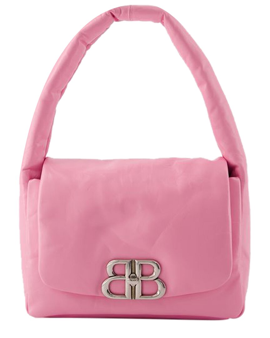 Balenciaga Pink Calfskin Monaco Sling S Shoulder Bag In Pink